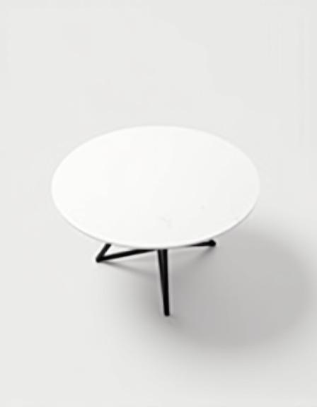 Minimalist coffee table for hotel lobby
